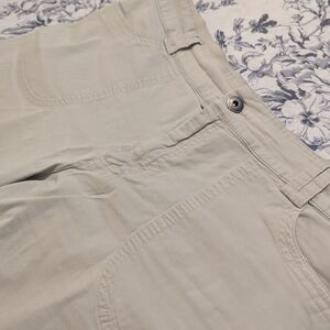 Beige Casual Pants